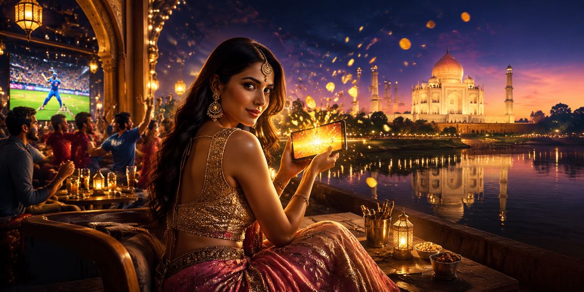 IPL cricket betting and promotions near Taj Mahal in Agra