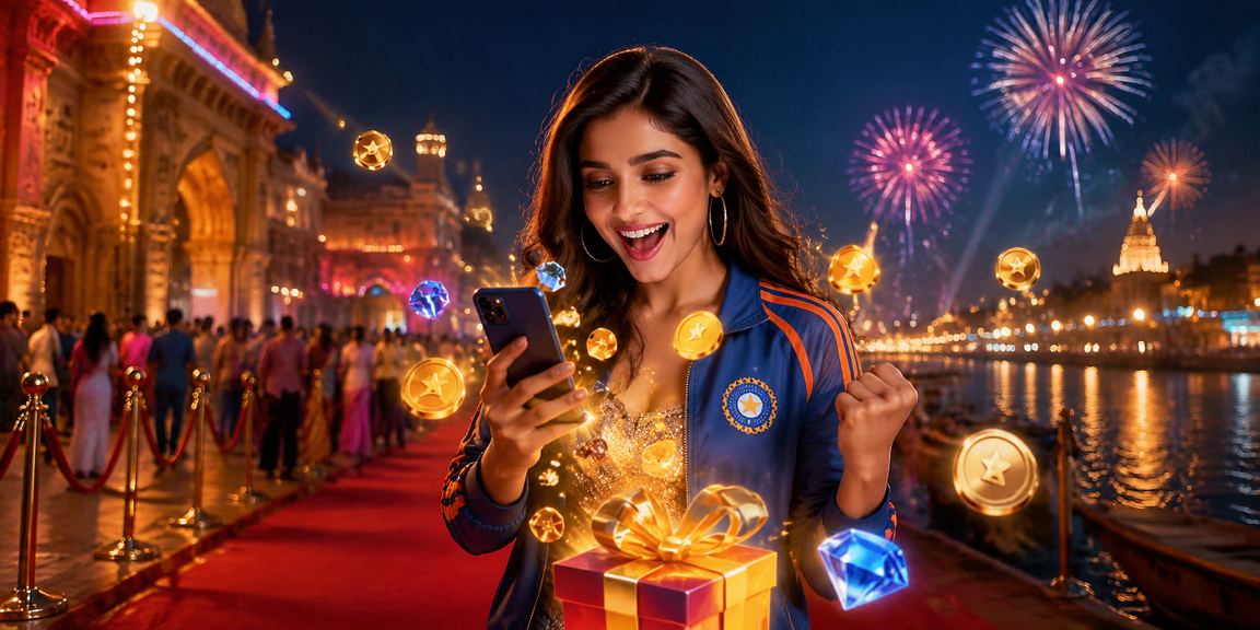 Exciting cricket betting in India with vibrant Bollywood backdrop